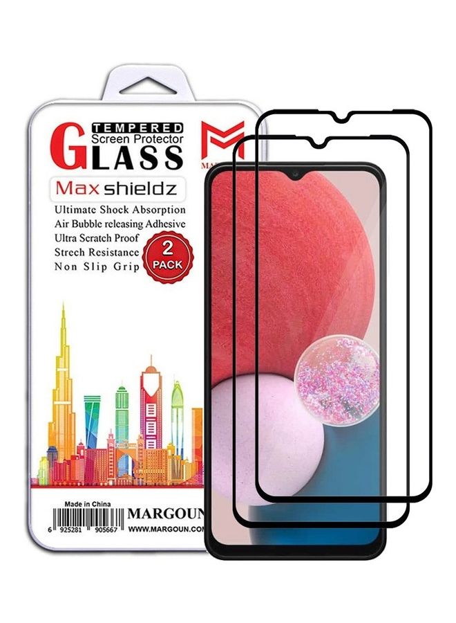 MARGOUN 2 Pack For Samsung Galaxy A13 Tempered Glass Screen Protector Anti Scratch Bubble Free Clear - Image 1