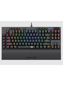 K596 Vishnu 2.4G Wireless/Wired, Red Switch Mechanical Gaming Keyboard RGB TKL - 2400 mAh Battery, 10 Onboard Macro Keys & Wrist Rest, 10H Play Time