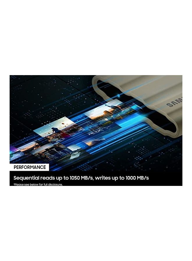 Samsung - T7 Shield Portable SSD, up to 1050MB/s, USB 3.2 Gen2, Rugged, IP65 Rated, for Photographers, Content Creators and Gaming, External Solid State Drive (MU-PE1T0S/AM, 2022) 1.0 TB - Image 1