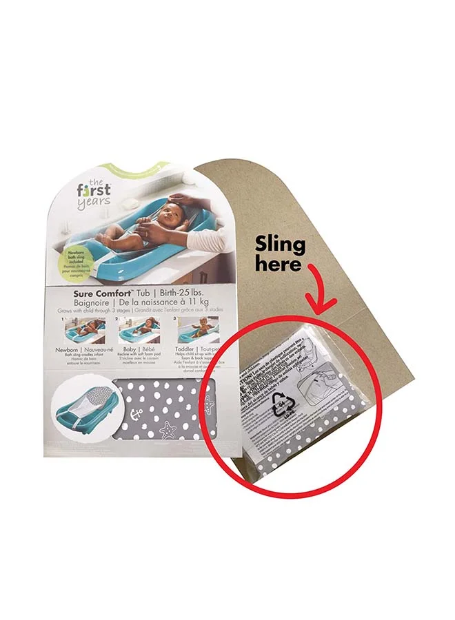 the FIRST years Sure Comfort Anti Skid Bathtub