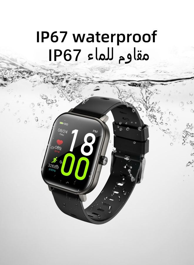 JOYROOM - 180 mAh 180 mAh JR-FT1 Pro Health Monitoring Waterproof Smartwatch Grey/Black - Image 1