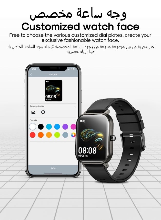 JOYROOM - 180 mAh 180 mAh JR-FT1 Pro Health Monitoring Waterproof Smartwatch Grey/Black - Image 1