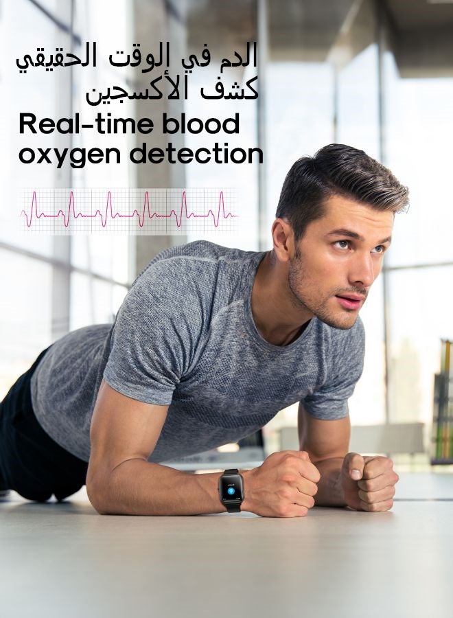 JOYROOM - 180 mAh 180 mAh JR-FT1 Pro Health Monitoring Waterproof Smartwatch Grey/Black - Image 1