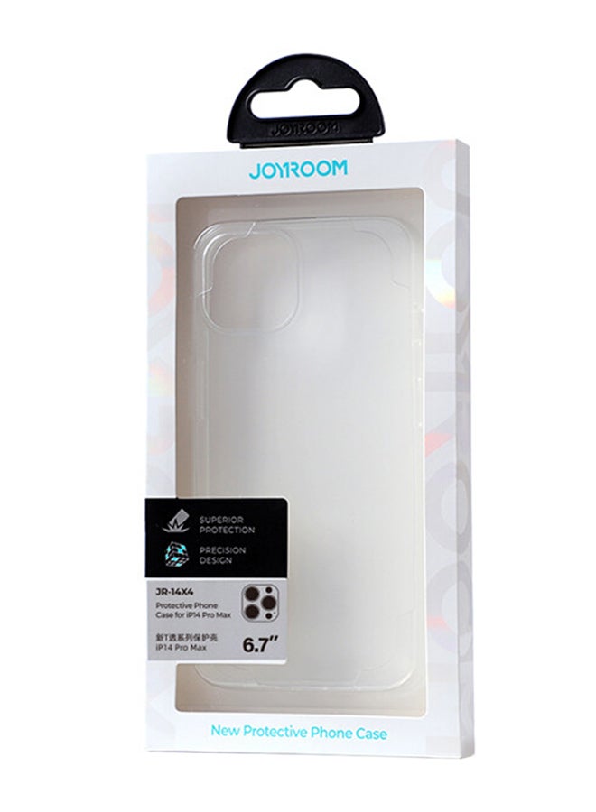 JOYROOM JR-14X4 Anti-Drop Anti-scratch Ultra-thin Half Cover Soft TPU Transparent 6.7 Inches Phone Case For iPhone 14 Pro Max Clear - Image 2