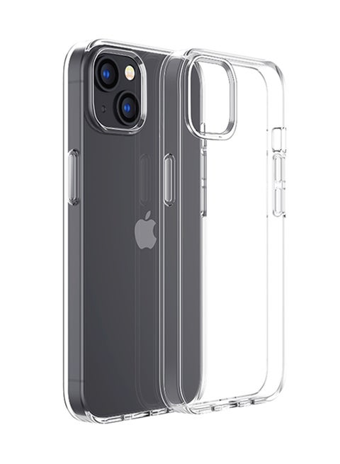 JR-14X3 Anti-Drop Anti-scratch Ultra-thin Half Cover Soft TPU Transparent 6.7 Inches Phone Case For iPhone 14 Plus Clear