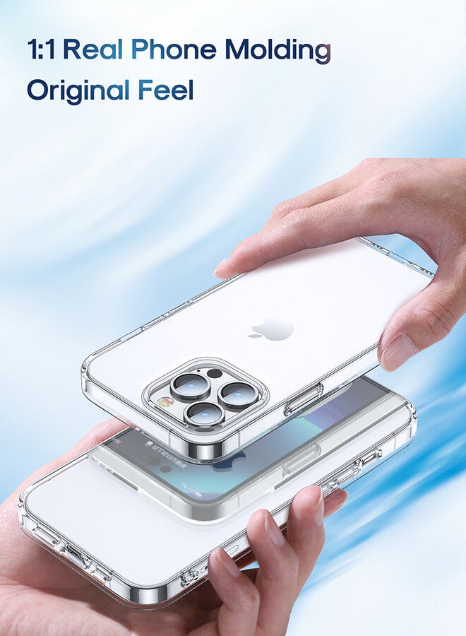 JOYROOM JR-14X3 Anti-Drop Anti-scratch Ultra-thin Half Cover Soft TPU Transparent 6.7 Inches Phone Case For iPhone 14 Plus Clear  - Image 3
