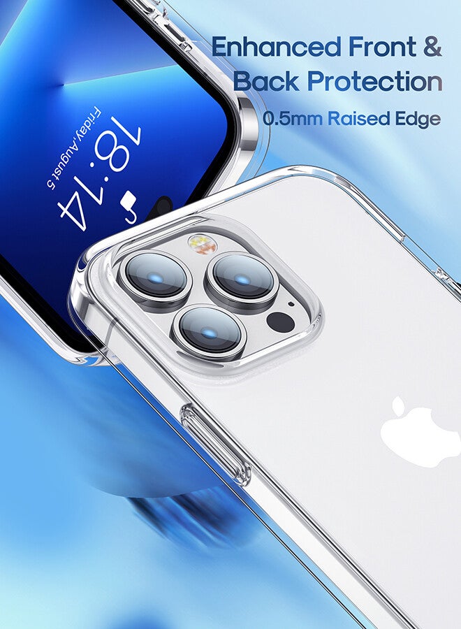 JOYROOM JR-14X3 Anti-Drop Anti-scratch Ultra-thin Half Cover Soft TPU Transparent 6.7 Inches Phone Case For iPhone 14 Plus Clear  - Image 5