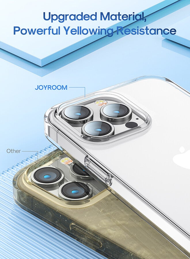 JR-14X3 Anti-Drop Anti-scratch Ultra-thin Half Cover Soft TPU Transparent 6.7 Inches Phone Case For iPhone 14 Plus Clear
