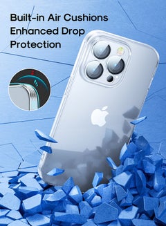 JOYROOM JR-14Q4 TPU And Glass Case 6.7 Inches Durable Shockproof and Anti Yellowing Full Coverage Camera Unrestricted Button Access iPhone For 14 Pro Max Clear Case Clear  - Image 5