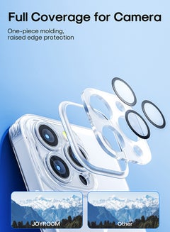 JOYROOM JR-14Q4 TPU And Glass Case 6.7 Inches Durable Shockproof and Anti Yellowing Full Coverage Camera Unrestricted Button Access iPhone For 14 Pro Max Clear Case Clear  - Image 4