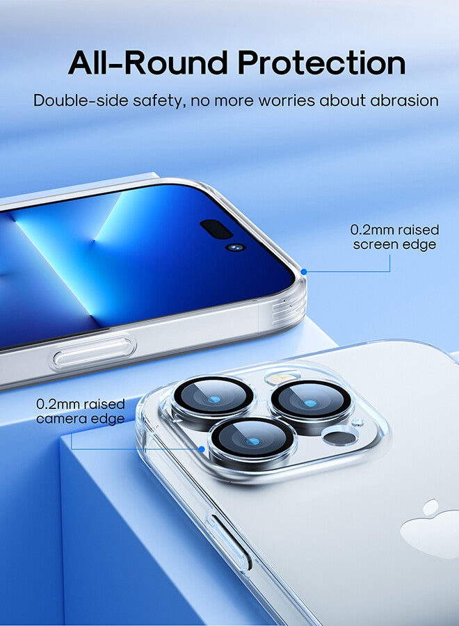 JOYROOM - JR-14Q2 TPU And Glass 6.1 Inches Durable Shockproof and Anti Yellowing Full Coverage Camera Unrestricted Button Access For iPhone 14 Pro Clear Case Clear - Image 1