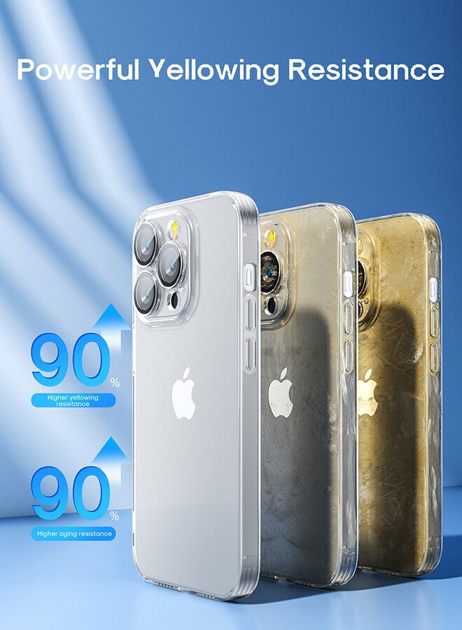 JOYROOM - JR-14Q2 TPU And Glass 6.1 Inches Durable Shockproof and Anti Yellowing Full Coverage Camera Unrestricted Button Access For iPhone 14 Pro Clear Case Clear - Image 1