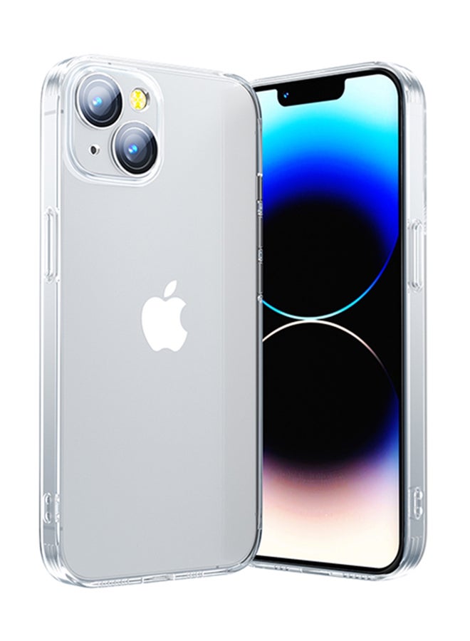 JOYROOM - JR-14Q1 TPU And Glass 6.1 Inches Durable Shockproof and Anti Yellowing Full Coverage Camera Unrestricted Button Access For iPhone 14 Clear Case Clear - Image 1