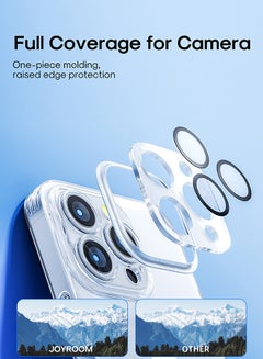 JOYROOM JR-14Q2 TPU And Glass 6.1 Inches Durable Shockproof and Anti Yellowing Full Coverage Camera Unrestricted Button Access For iPhone 14 Pro Clear Case Clear  - Image 4