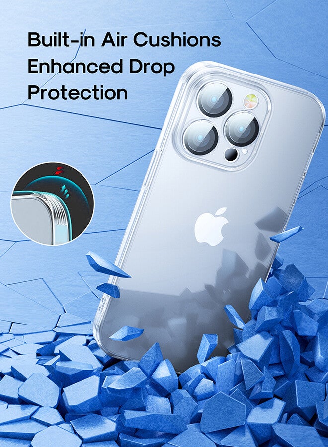 JOYROOM - JR-14Q2 TPU And Glass 6.1 Inches Durable Shockproof and Anti Yellowing Full Coverage Camera Unrestricted Button Access For iPhone 14 Pro Clear Case Clear - Image 1