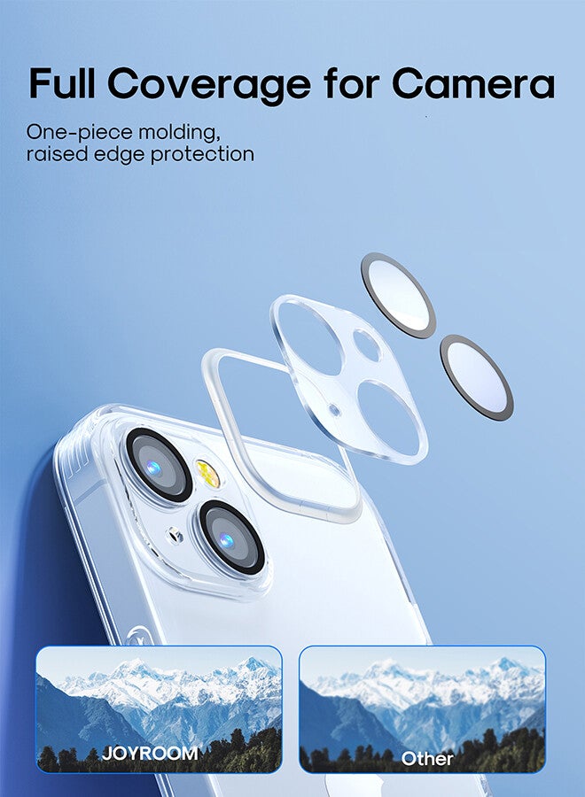 JOYROOM - JR-14Q1 TPU And Glass 6.1 Inches Durable Shockproof and Anti Yellowing Full Coverage Camera Unrestricted Button Access For iPhone 14 Clear Case Clear - Image 1