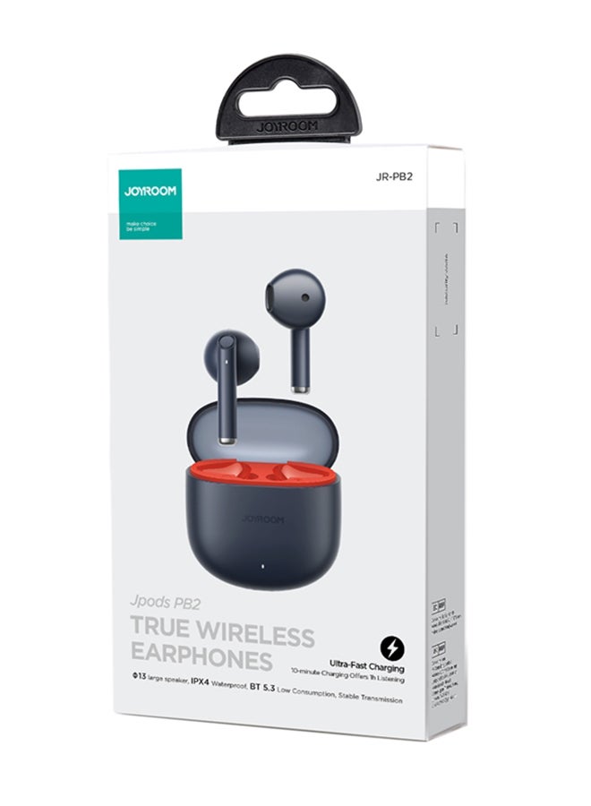 جوي روم سماعات رأس بلوتوث لاسلكية منخفضة الكمون 5.3 IPX4 مقاومة للماء شبه داخل الأذن مع علبة شحن لهواتف iPhone وHuawei وSamsung وXiaomi أسود سبج 300 mAh - Image 2