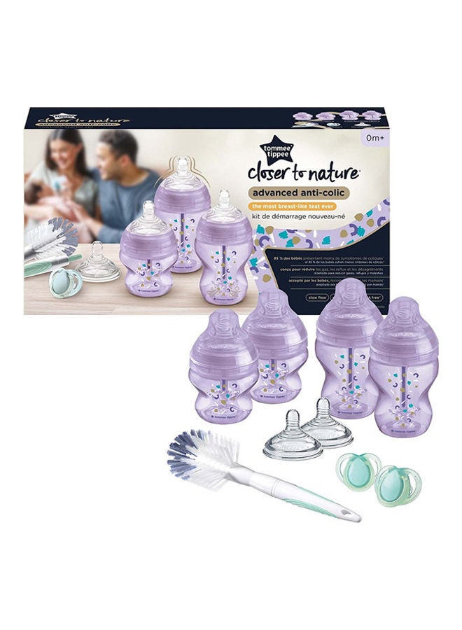 tommee tippee Advanced Anti Colic Starter Bottle Kit Purple  - Image 2