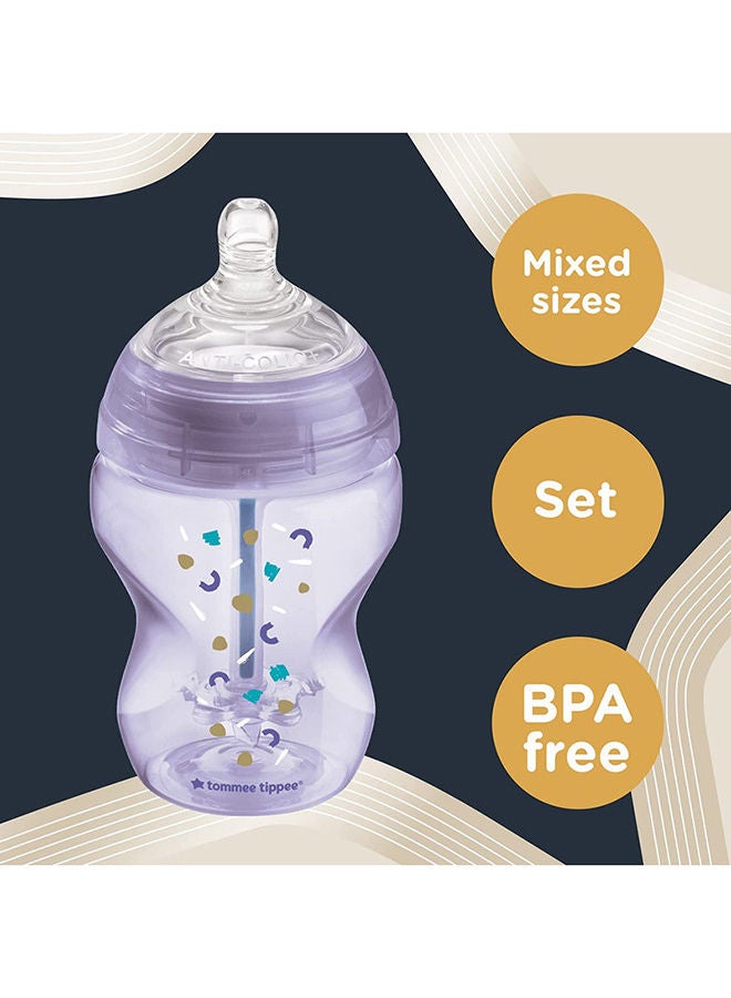 tommee tippee Advanced Anti Colic Starter Bottle Kit Purple  - Image 3