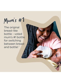 tommee tippee Pack Of 6 Closer To Nature Baby Bottle, 260 Ml, Pp, 0 Months +  - Image 4