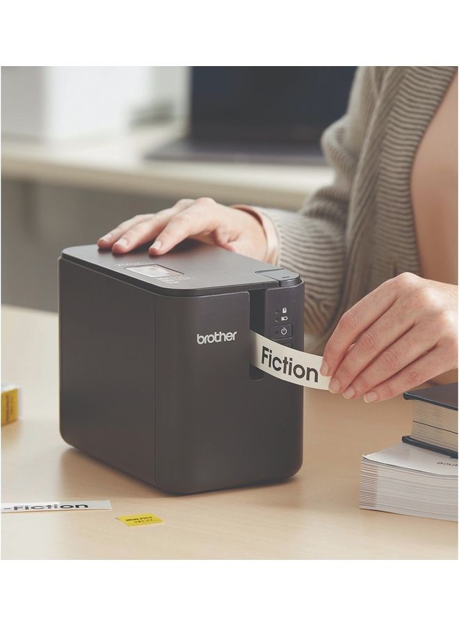brother High Resolution Industrial Desktop Label Printer With Wi-Fi and Network Capability Optional Bluetooth Black  - Image 2