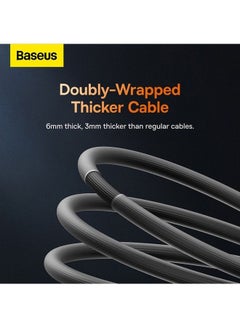 Baseus iPhone Cable 1M Fast Charging And Data Cable iPhone Charger Cable 2.4A Lightning Cord Compatible for iPhone 14/14 Pro/14 Plus/14 Pro Max, iPhone 13 Pro 12 Pro Max 11 XS 7 Plus 6S iPad Pro Black  - Image 3