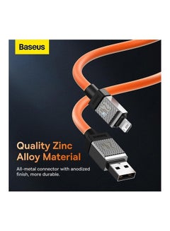 Baseus iPhone Cable 1M Fast Charging And Data Cable iPhone Charger Cable 2.4A Lightning Cord Compatible for iPhone 14/14 Pro/14 Plus/14 Pro Max, iPhone 13 Pro 12 Pro Max 11 XS 7 Plus 6S iPad Pro Orange  - Image 5
