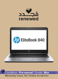 HP Renewed - EliteBook 840 G4 Laptop With 14-inch FHD Display,Core i7 Processor/7th Gen/8GB RAM/256GB SSD/Intel HD Graphics English Silver  - Image 1