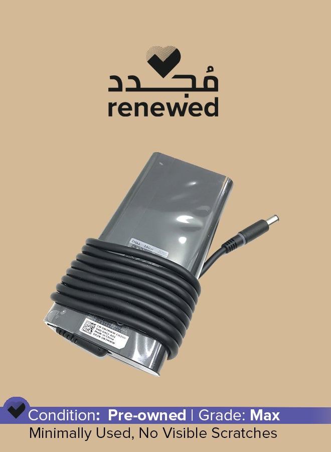 DELL Renewed - 180W Round Pin AC Adaptor Black - Image 1