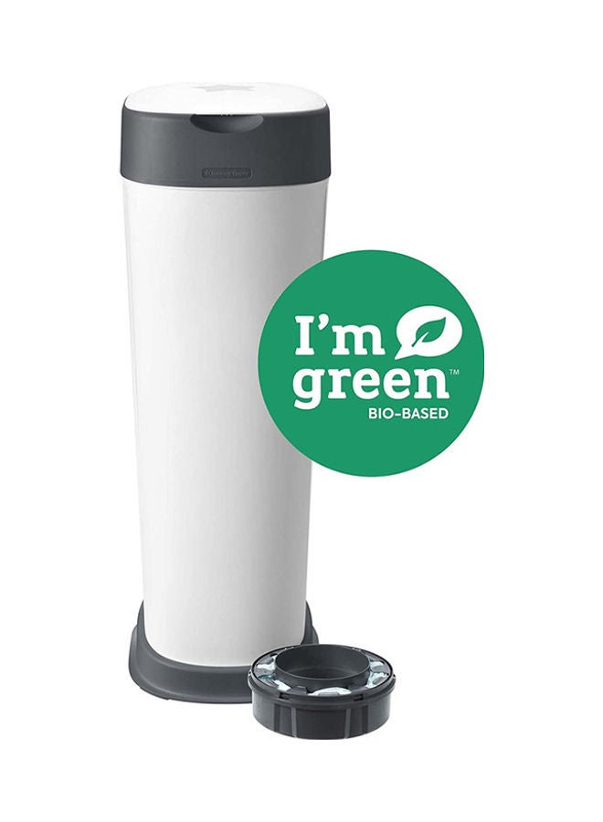 tommee tippee Twist & Click Sangenic XL Nappy Bin, Holds up to 60 Nappies, Eco-Friendlier System, 76cm Tall, Includes 1x Refill Cassette with Sustainably Sourced Antibacterial GREENFILM  - Image 2