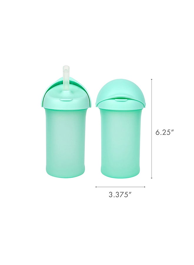 BOON Swig Silicone Bottle Straw Sippy Cup, 270 ml - Image 4