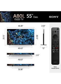 Sony 55 Inch : BRAVIA XR OLED 4K UHD Smart Google TV - 2023 Model XR-55A80L Black  - Image 4