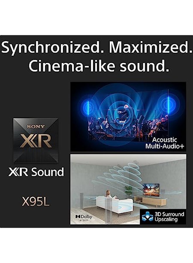 75 Inch : BRAVIA XR Mini LED 4K UHD Smart Google TV- 2023 Model XR-75X95L Black