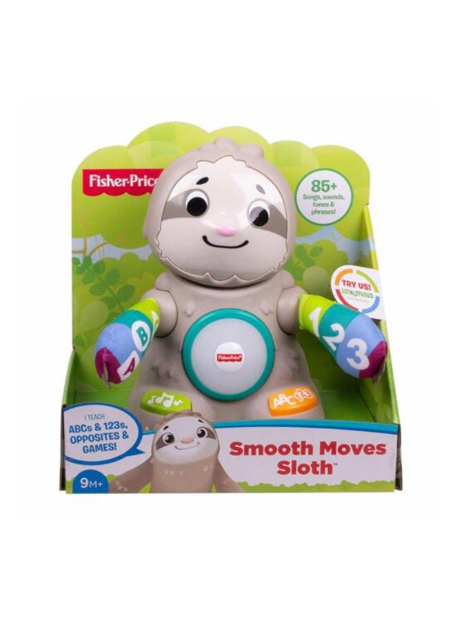 Fisher-Price - Linkimals Baby Learning Toy with Lights Music and Motion, Smooth Moves Sloth, UK English Version - Image 1