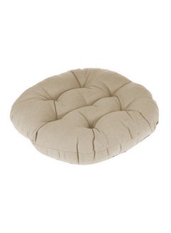 REGAL IN HOUSE Upholstered Velvet Cushion Velvet Ivory 45x45cm  - Image 2