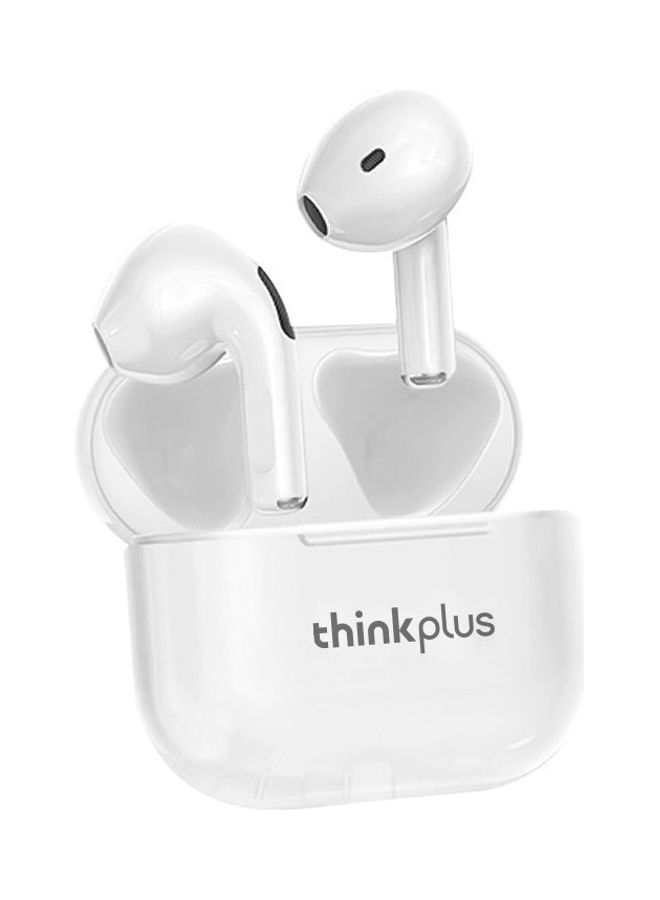 Lenovo TWS Wireless Earphone Bluetooth 5.0 Dual Stereo Bass Touch Control IP54 life White  - Image 1