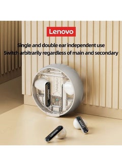 Lenovo Thinkplus Bluetooth 5.2 Headphones HiFi Stereo Wireless Earphones Sport Headsets With Mic White  - Image 3