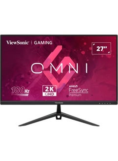 27 Inch 2KQHD 3 side borderless 180Hz IPS Gaming Monitor, AMD FreeSync, AdaptiveSync, VESA ClearMR Black