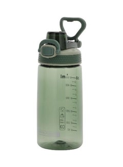 Royalford Sports Water Bottle One-Press Open Lid Green 550ml  - Image 1