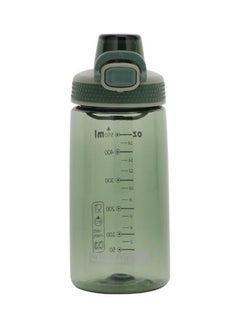 Royalford Sports Water Bottle One-Press Open Lid Green 550ml  - Image 2