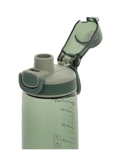 Royalford Sports Water Bottle One-Press Open Lid Green 550ml  - Image 3