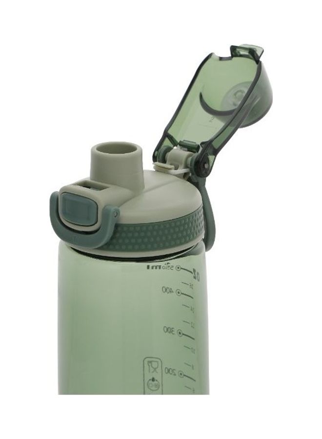 Royalford Sports Water Bottle One-Press Open Lid Green 550ml  - Image 3