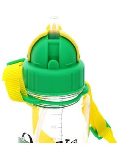 Royalford BPA-Free  Cartoon Water Bottle With Straw Green 500ml  - Image 2