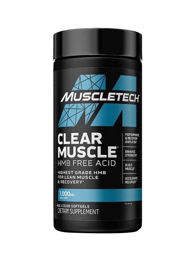 MuscleTech Clear Muscle HMB Free-Acid 42 Softgels