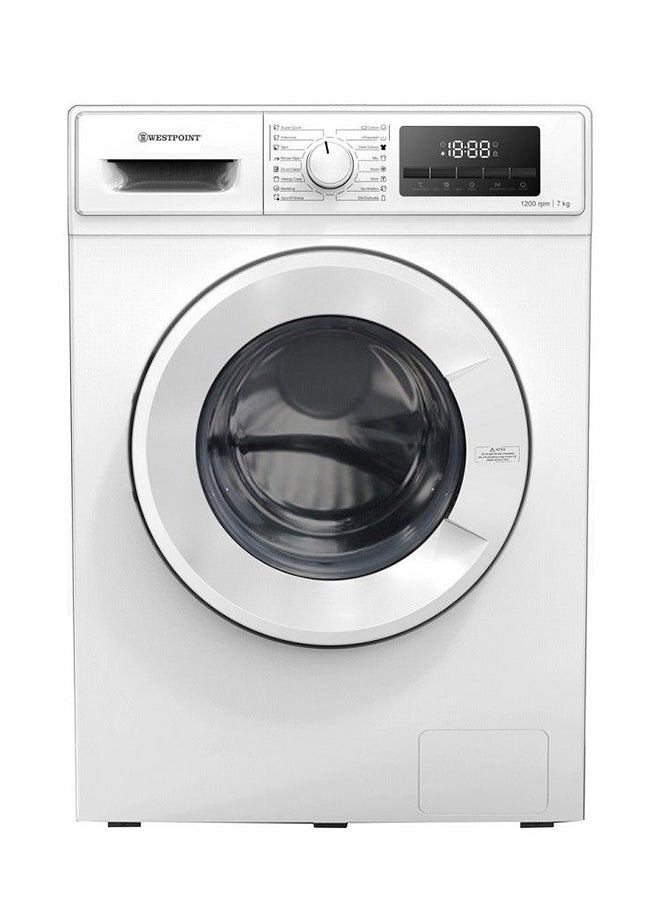 ويست بوينت Freestanding Frontload Fully Automatic Washing Machine Rapid Wash Technology 1200 RPM 7 kg 2000 W WMT-71222 White  - Image 1