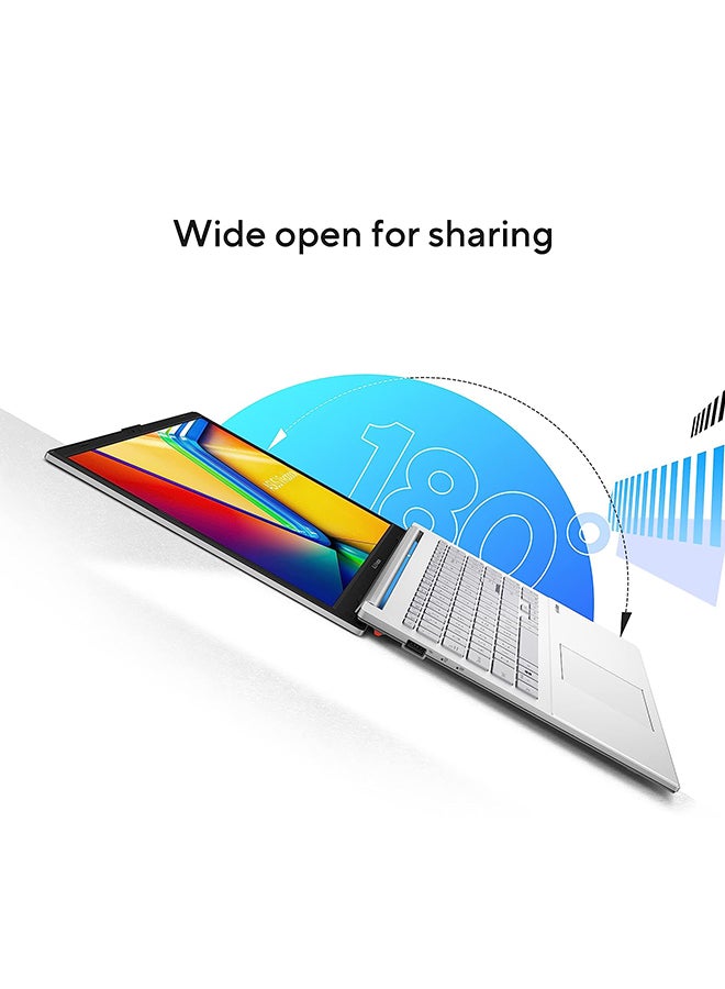ASUS - VivoBook GO 15 Laptop With 15.6-Inch Full HD Display, Core-i3-N305 Processor/8GB RAM/256GB SSD/Windows 11/Intel UHD Graphics Arabic Cool Silver - Image 1
