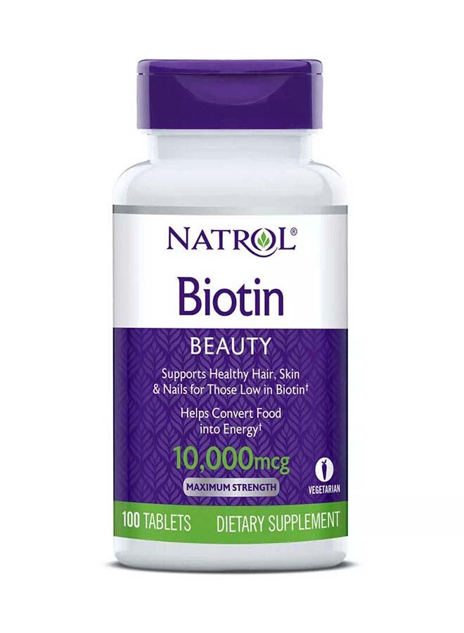 حزمة مكونة من علبتي مكمل غذائي من البيوتين - 100 قرص - Image 1