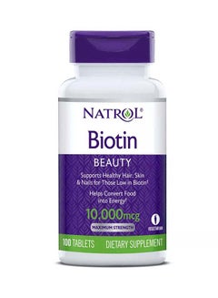 GNC Natrol Biotin Dietary Supplement - 100 Tablets  - Image 1