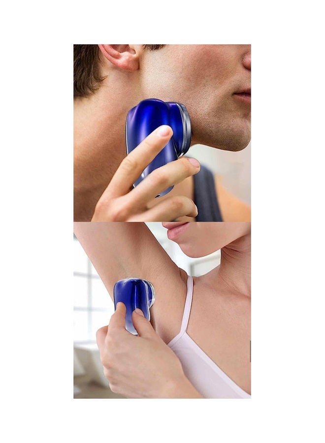 Rock Pow - Mini 2023 New Pocket Portable Electric Shaver, Magic USB Rechargeable Travel Razors For Men Shaving Face Blue - Image 1