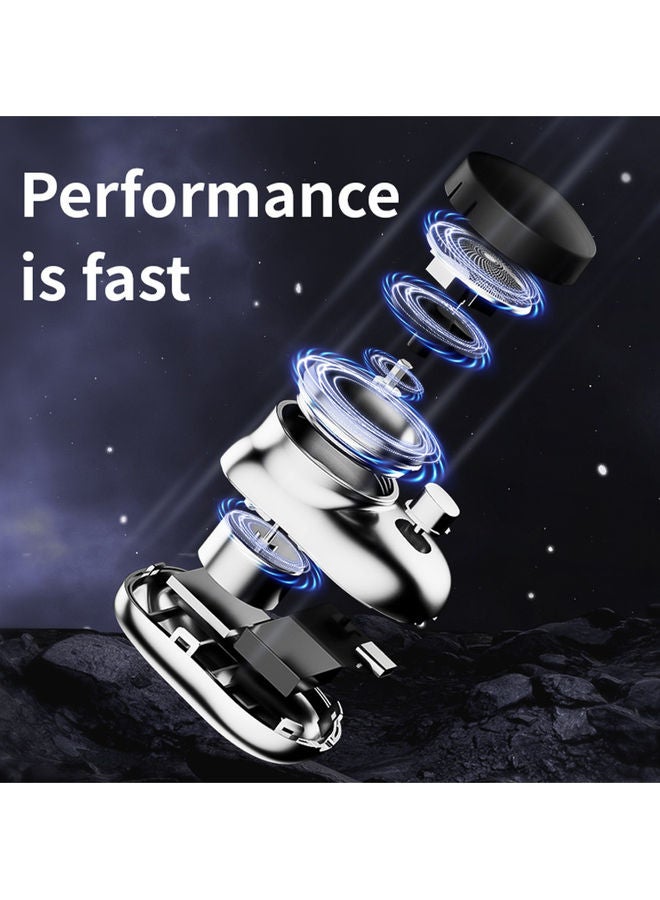 Rock Pow Mini 2023 New Pocket Portable Electric Shaver, Magic USB Rechargeable Travel Razors For Men Shaving Face Black - Image 5